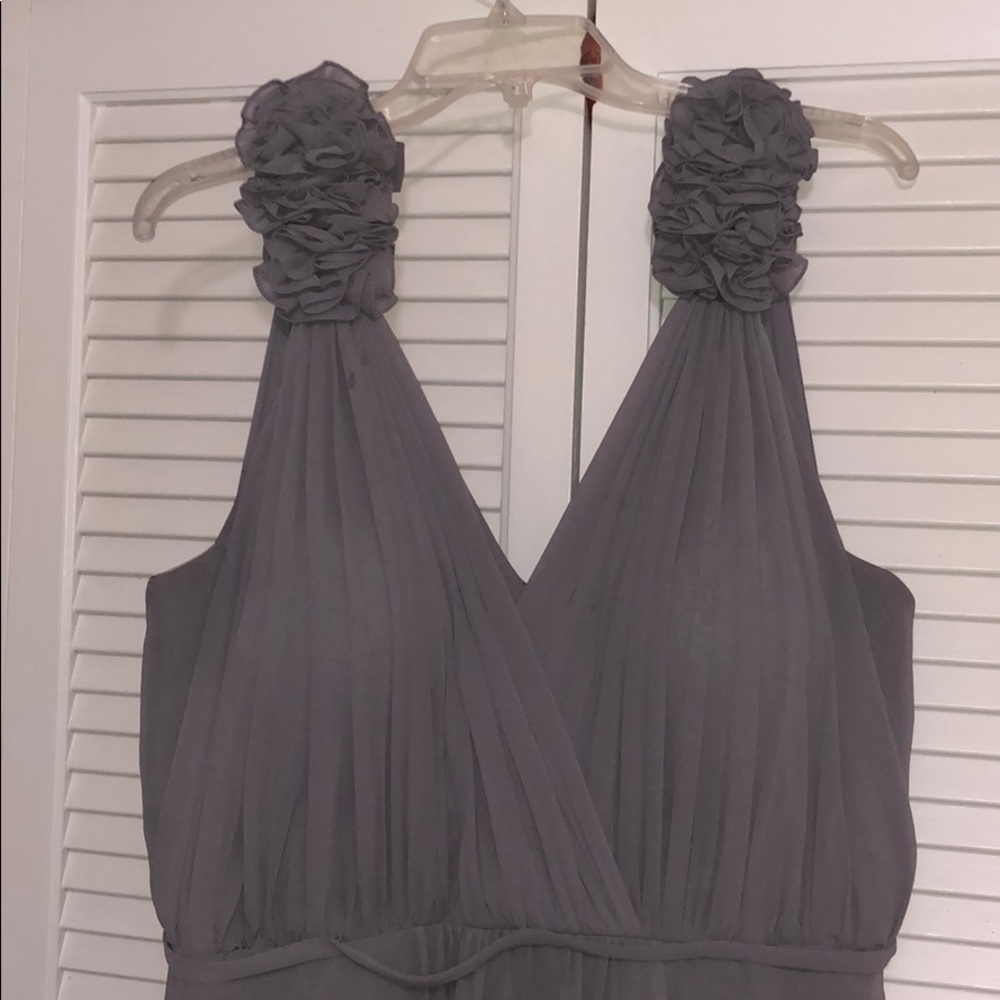 Grey bridesmaid dress